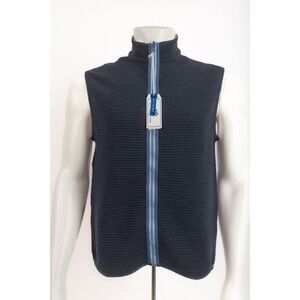 Southern Tide Mens Vest Jacket Ridgepoint S Heather Navy Reversible Gray NWT